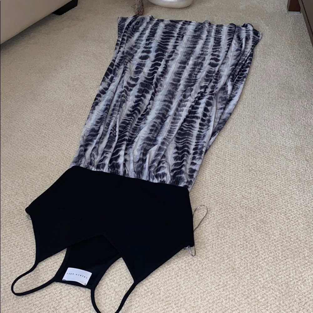 French Grey Maxi Dress